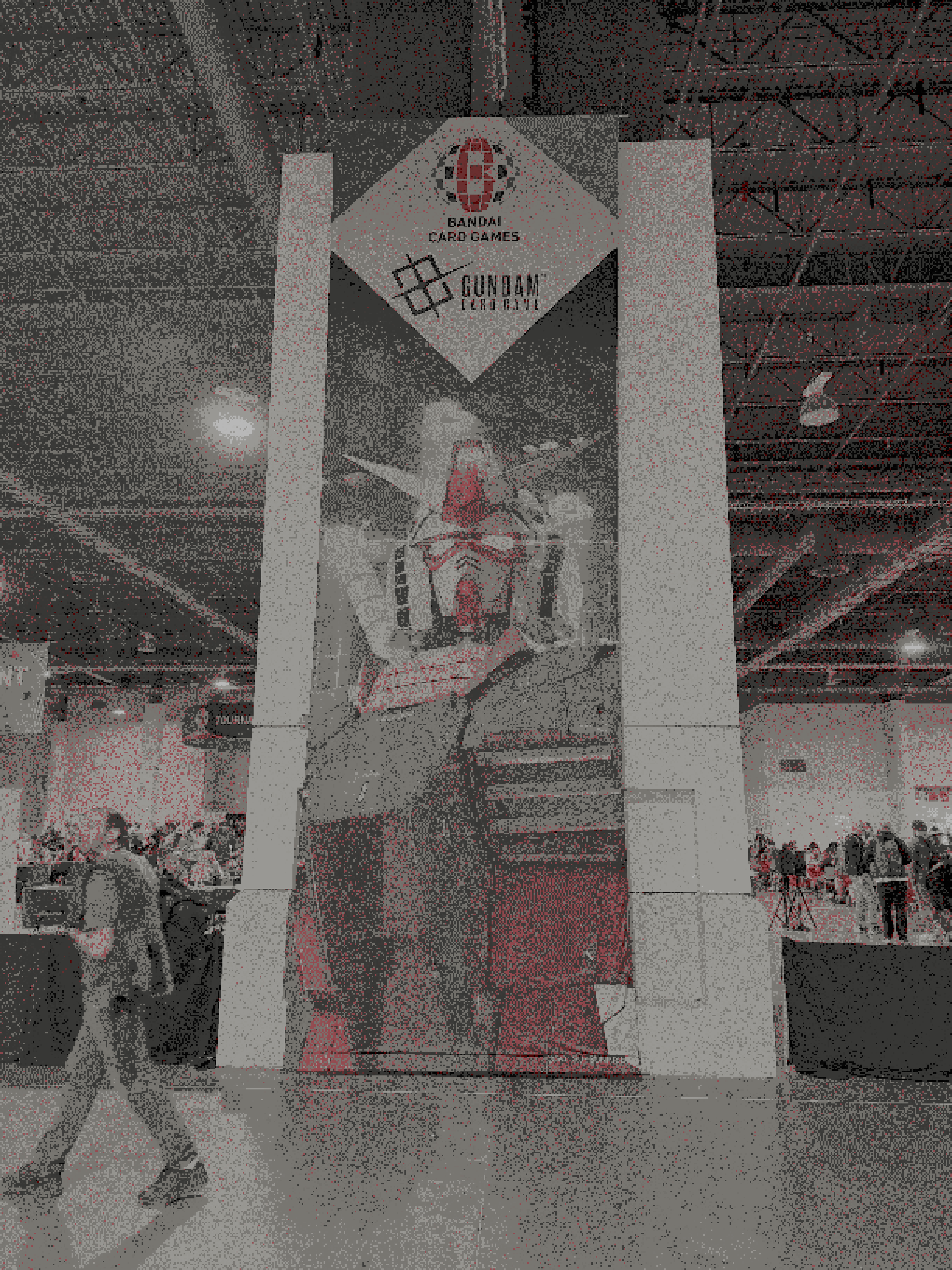 photo of Gundam banner from Bandai Card Fest Las Vegas